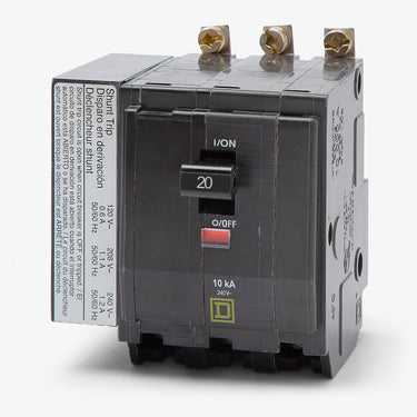 Square D QOB3201021 - 20A 3 Pole Miniature Circuit Breaker