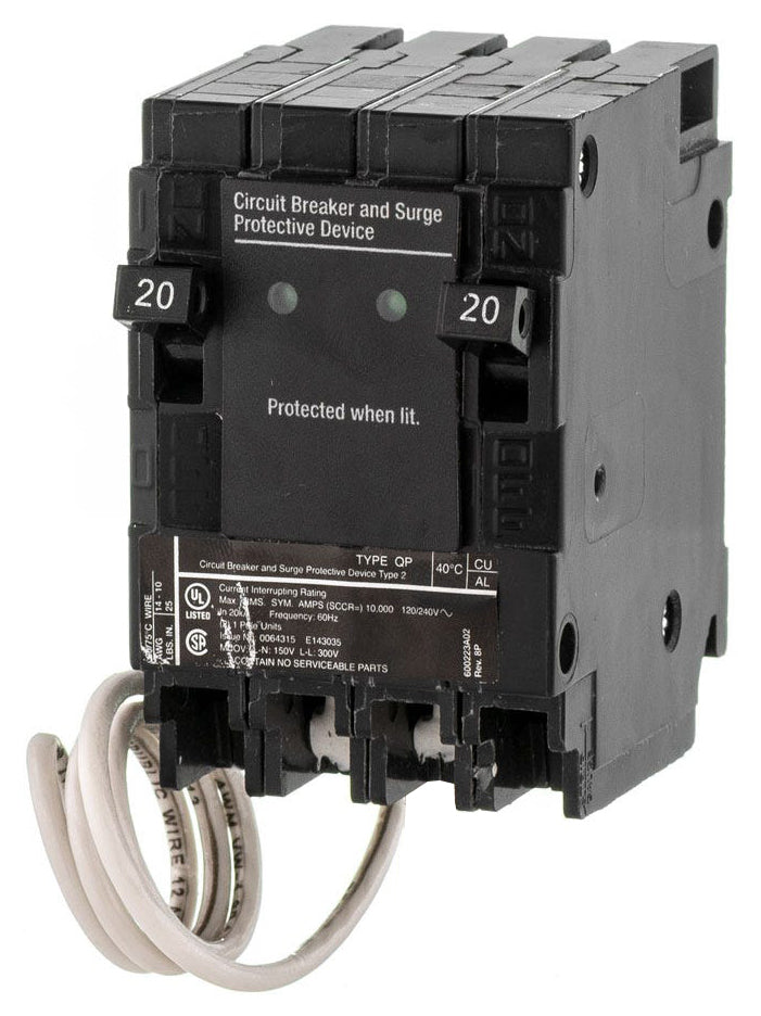 Siemens QSA2020SPD - 20/20A 2 Pole Miniature Circuit Breaker