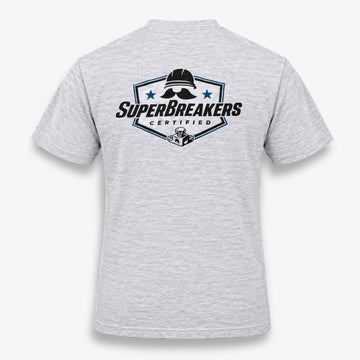Breaker Badge Tee Heathered Ash