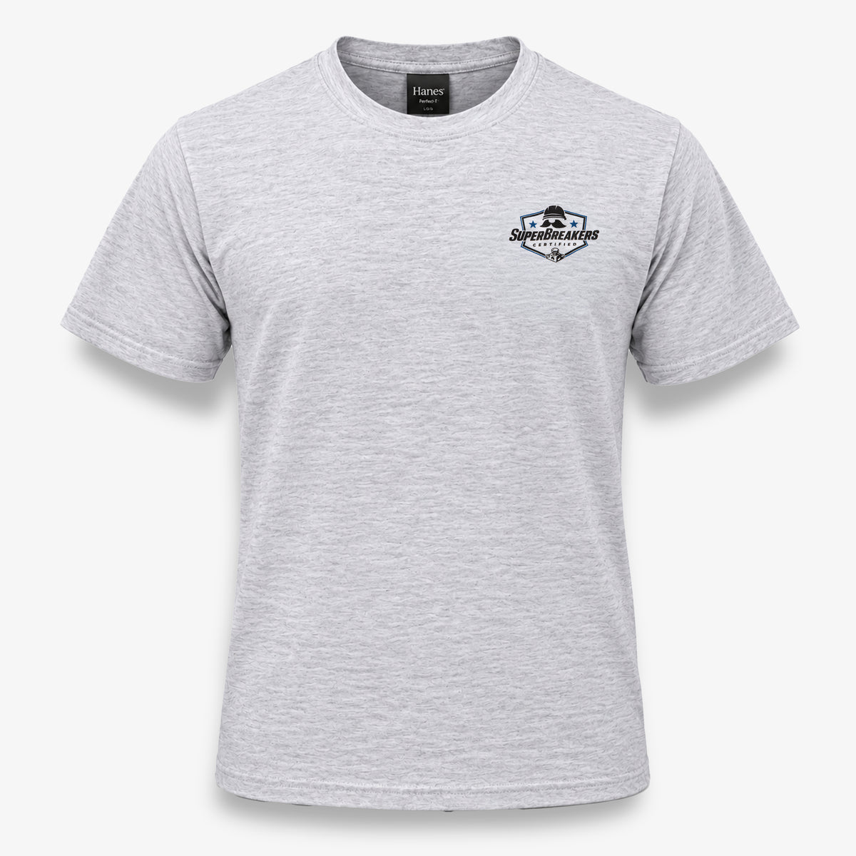 Breaker Badge Tee Heathered Ash