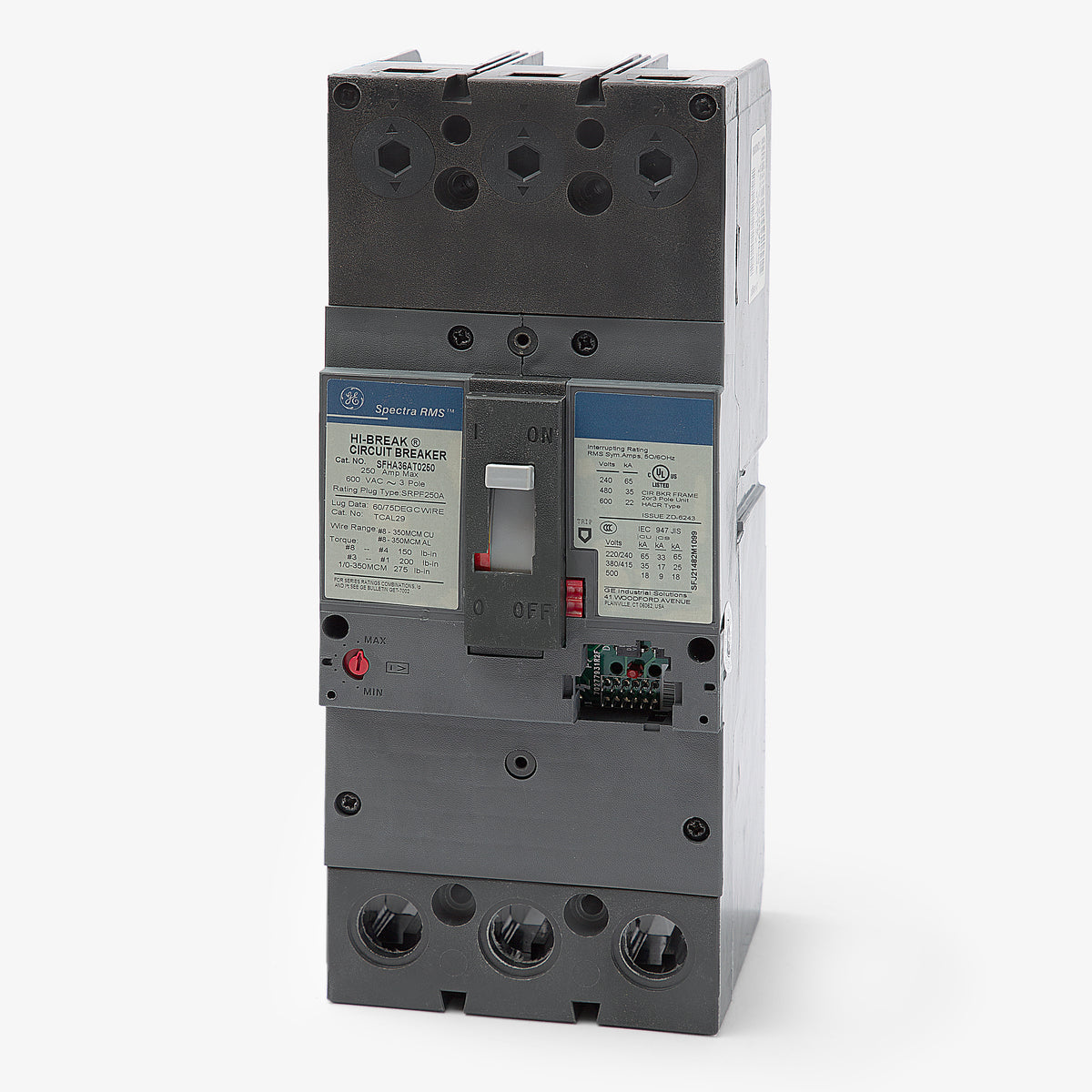 ABB / General Electric SFHA36AT0250 - 250A 3 Pole Molded Case Circuit Breaker Frame Only