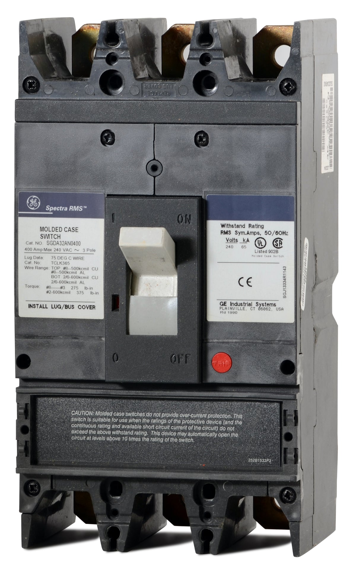 ABB / General Electric SGDA32AN0400 - 400A 3 Pole Molded Case Switch