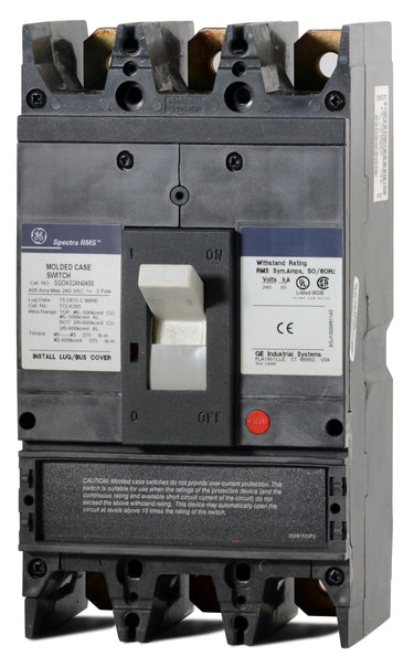 ABB / General Electric SGDA32AN0400 - 400A 3 Pole Molded Case Switch