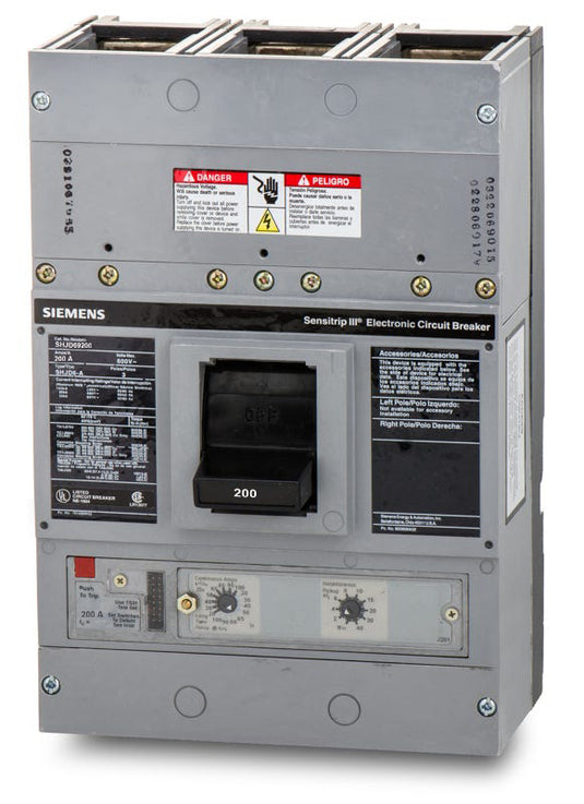 Siemens SHJD69200 - 200A 3 Pole Molded Case Circuit Breaker