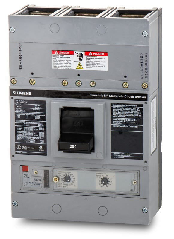 Siemens SHJD69200 - 200A 3 Pole Molded Case Circuit Breaker