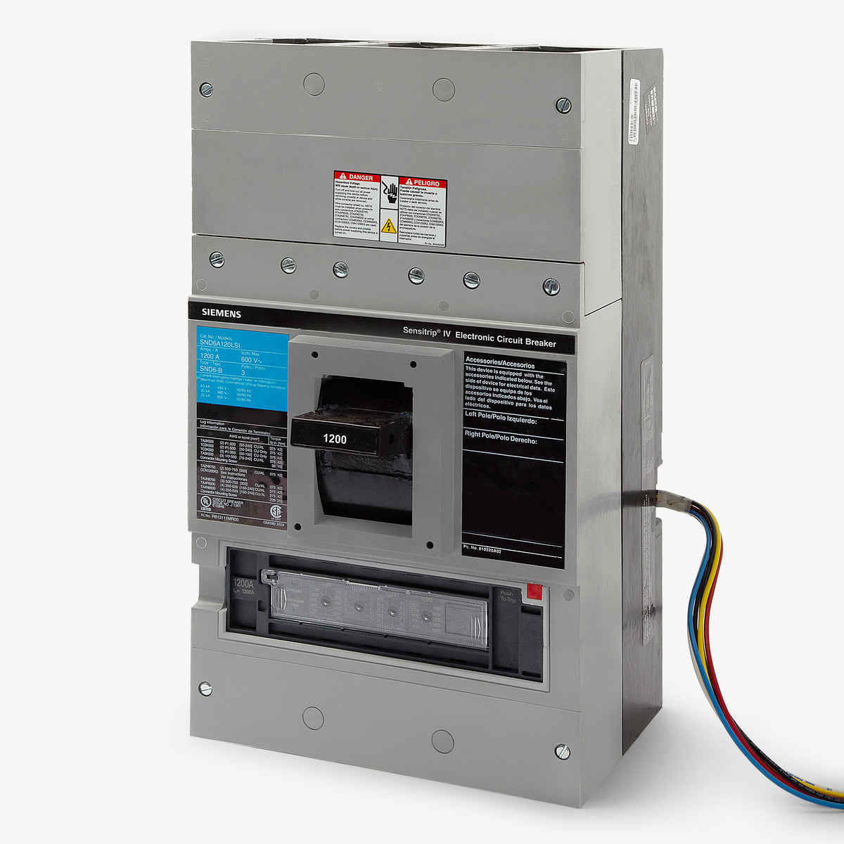 Siemens SND6A120LSI - 1200A 3 Pole Molded Case Circuit Breaker