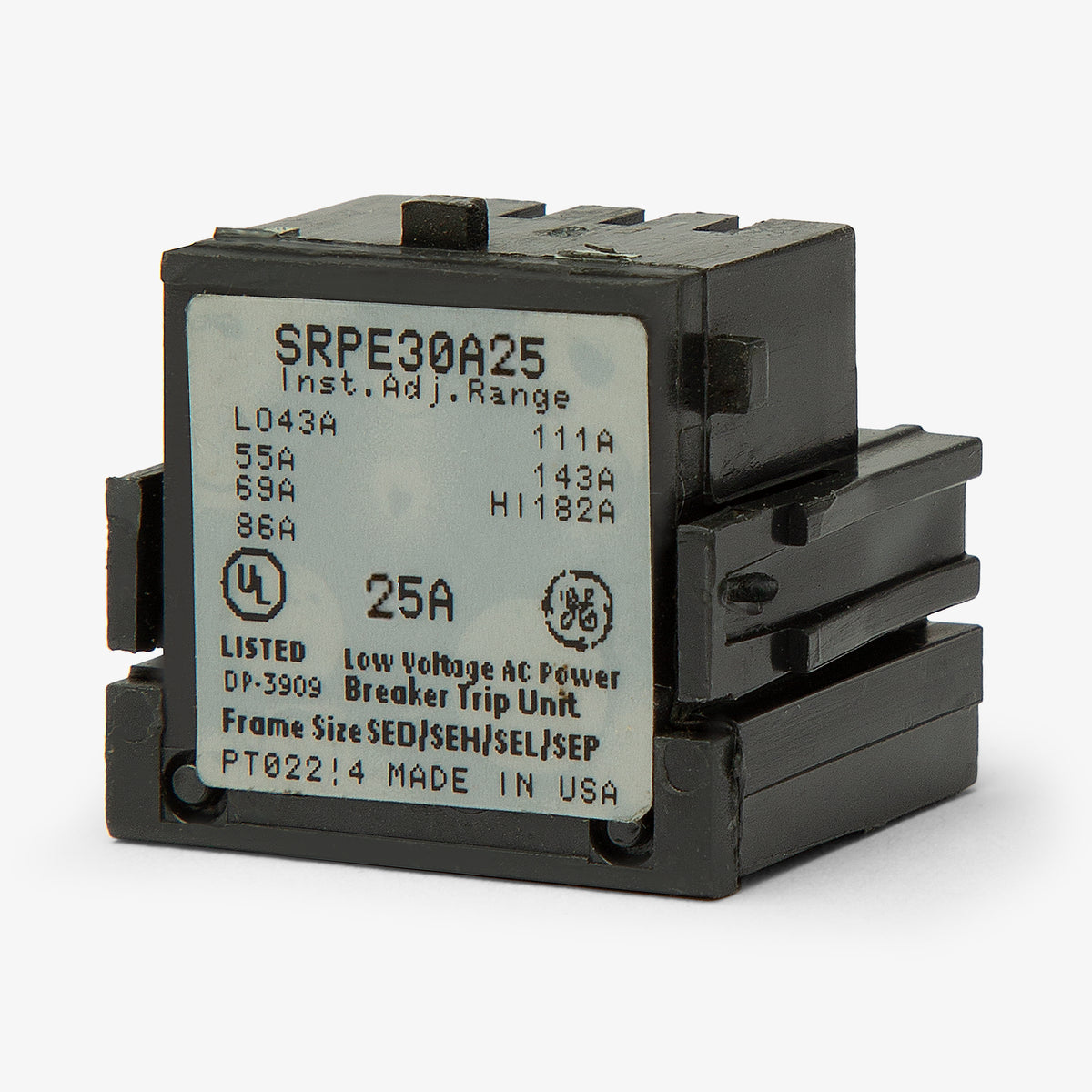 General Electric SRPE30A25 Rating Plug