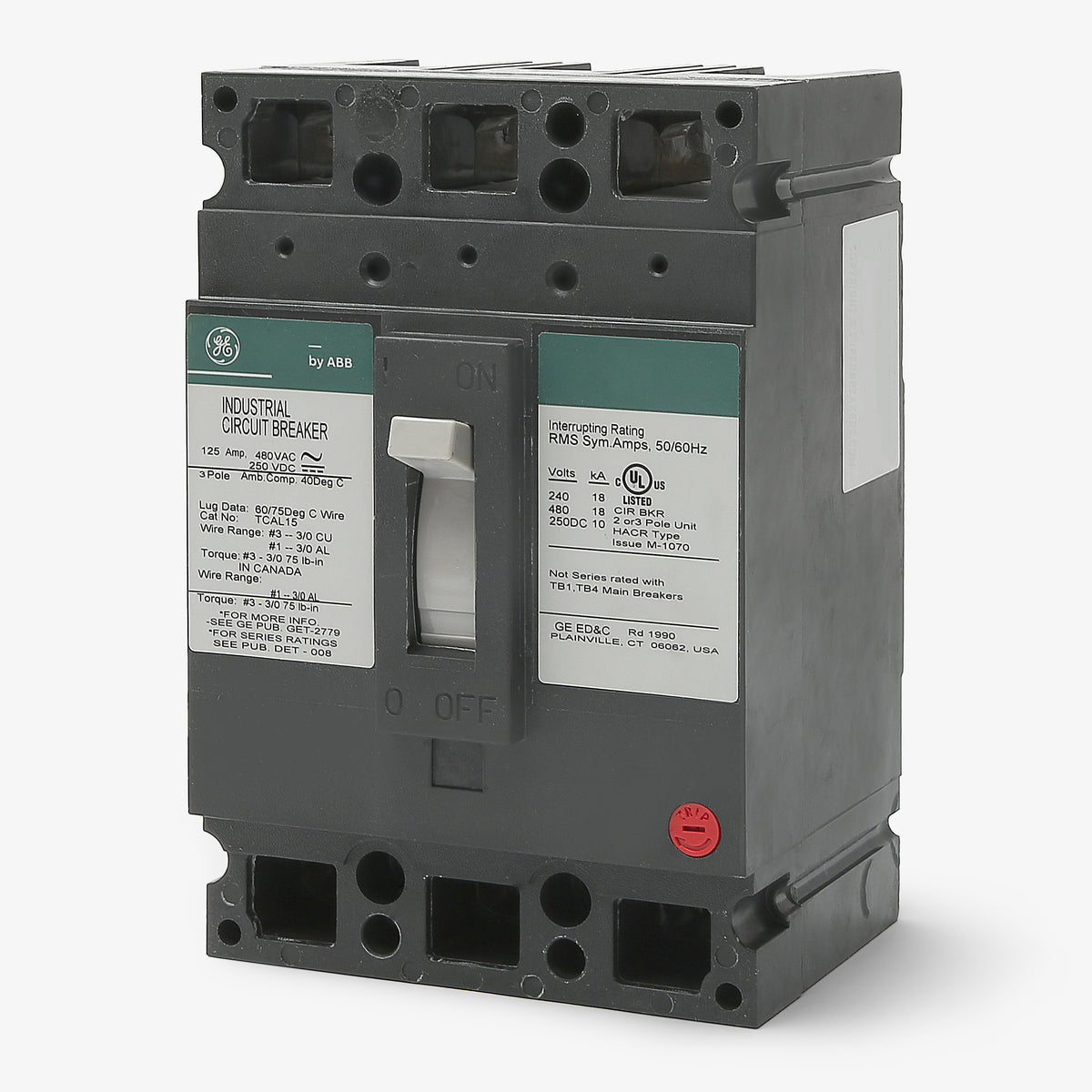 ABB / General Electric TEB132035WL - 35A 3 Pole Molded Case Circuit Breaker
