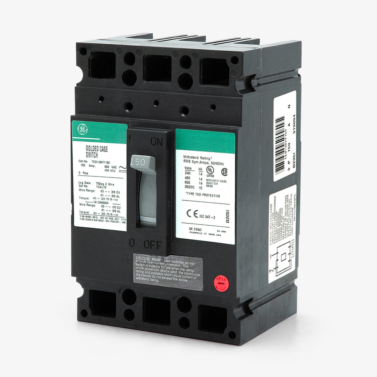ABB / General Electric TED136YT150 - 150A 3 Pole Molded Case Switch