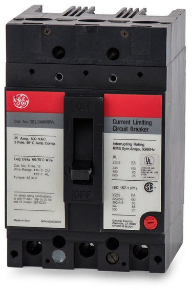 ABB / General Electric TEL134035WL - 35A 3 Pole Molded Case Circuit Breaker