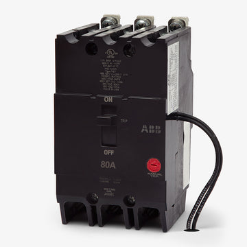 ABB / General Electric TEY380ST12 - 80A 3 Pole Molded Case Circuit Breaker