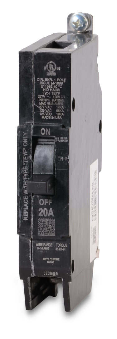 ABB / General Electric TEYF120 - 20A 1 Pole Miniature Circuit Breaker