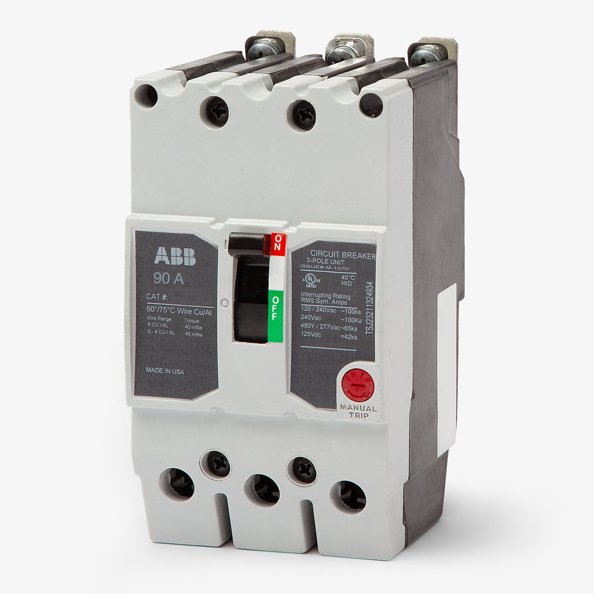 General Electric TEYL3090B 3 Pole Circuit Breaker