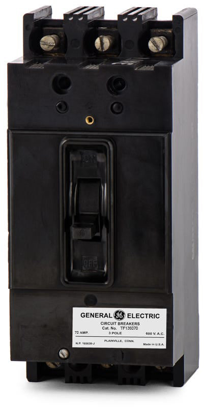 ABB / General Electric TF136070 - 70A 3 Pole Molded Case Circuit Breaker