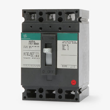 ABB / General Electric THED136020WL - 20A 3 Pole Molded Case Circuit Breaker