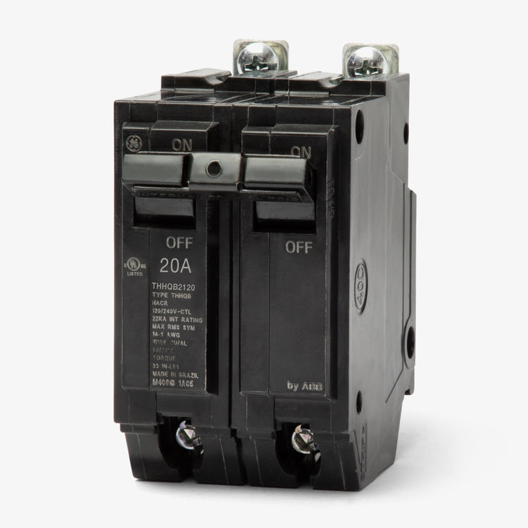 ABB / General Electric THHQB2120 - 20A 2 Pole Miniature Circuit Breaker
