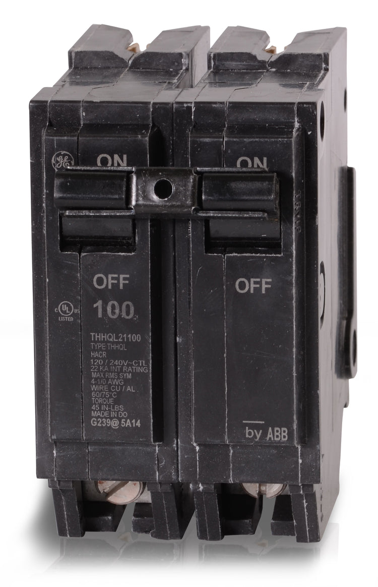 ABB / General Electric THHQL21100 - 100A 2 Pole Molded Case Circuit Breaker