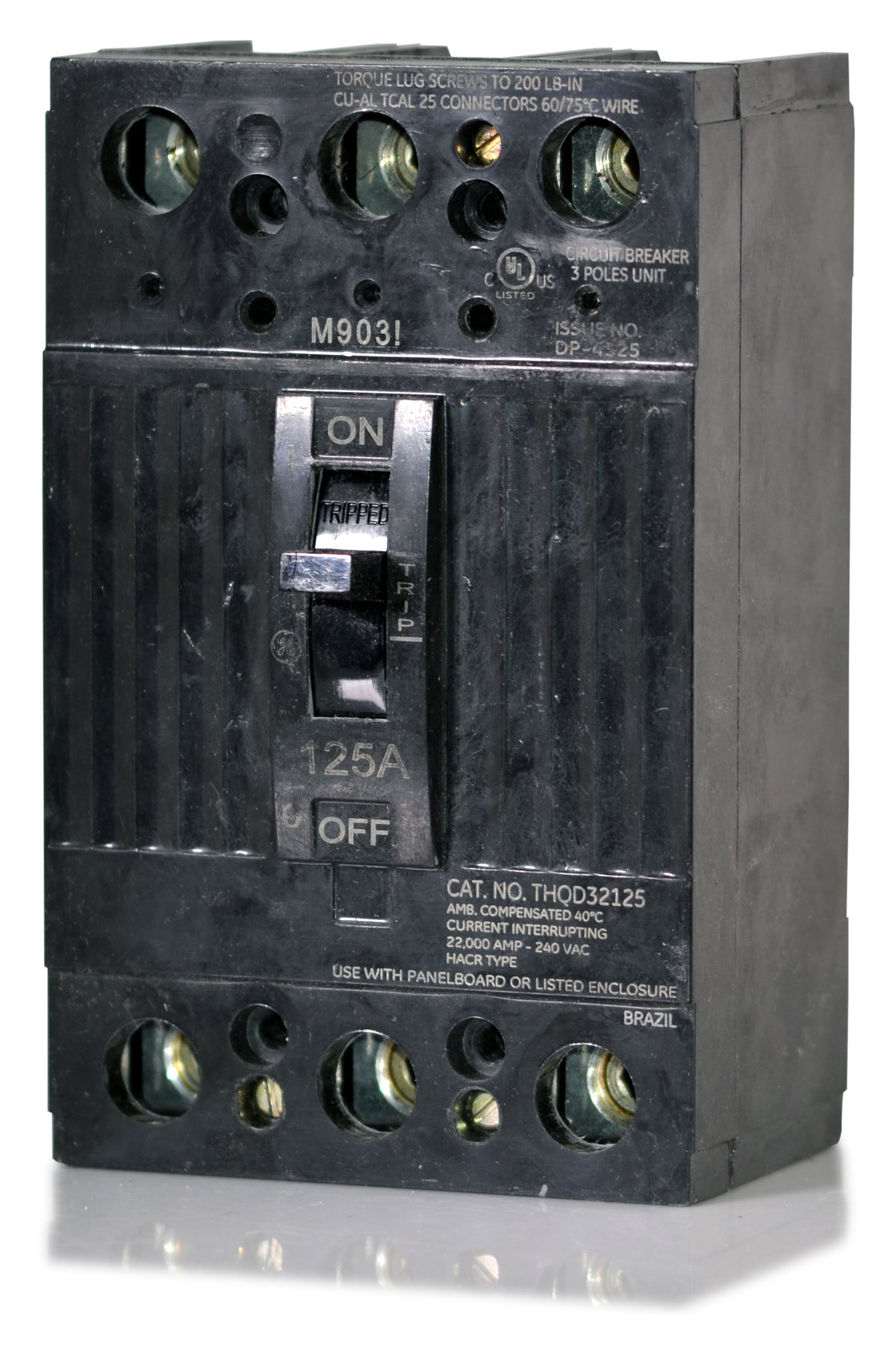 ABB / General Electric THQD32125WL - 125A 3 Pole Molded Case Circuit Breaker