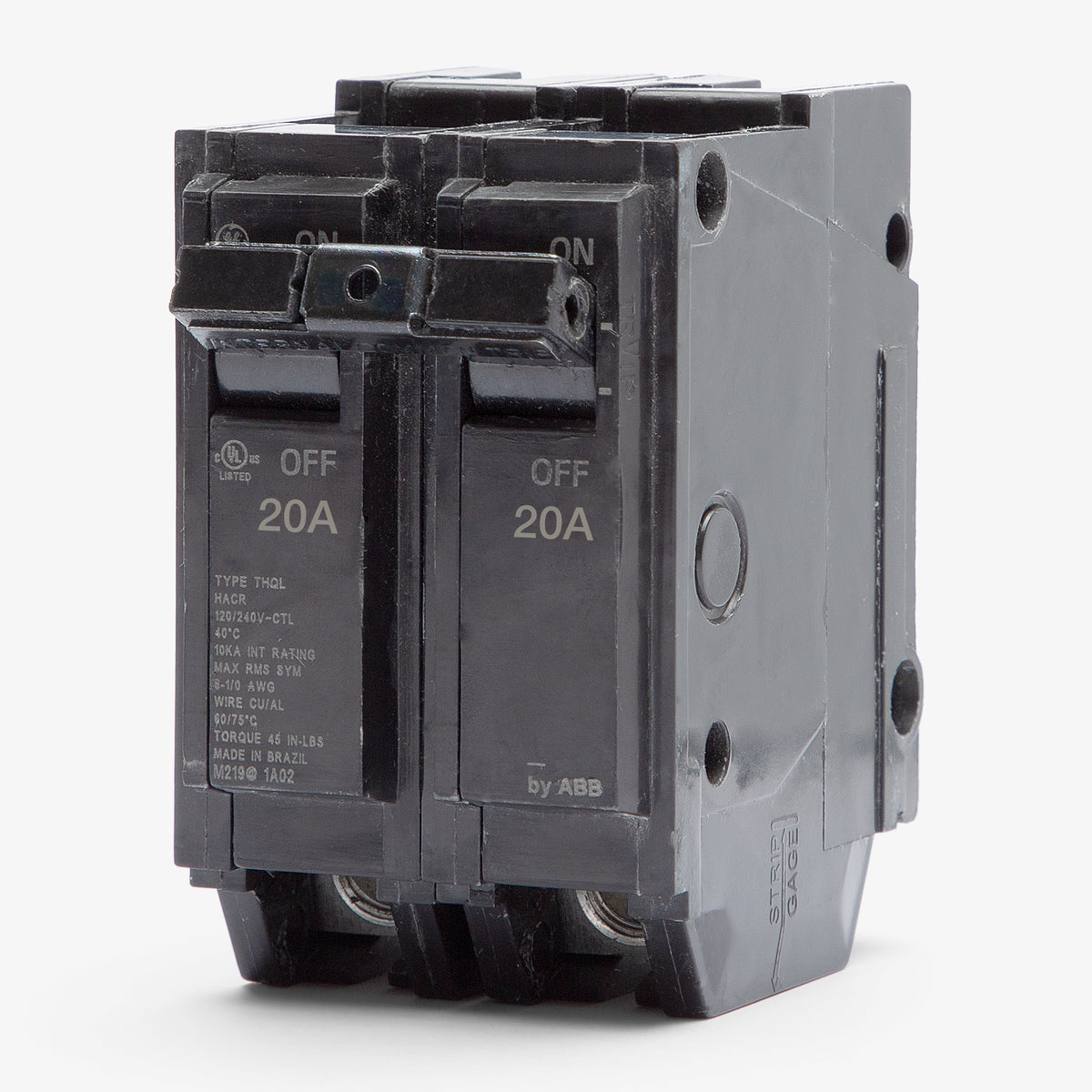 ABB / General Electric THQL2120 - 20A 2 Pole Miniature Circuit Breaker