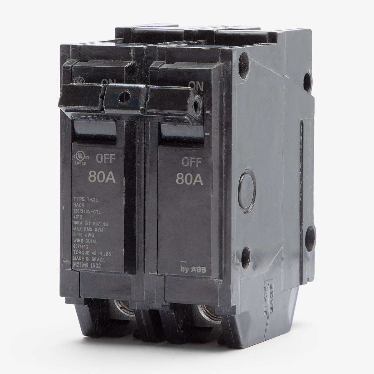 ABB / General Electric THQL2180 - 80A 2 Pole Miniature Circuit Breaker