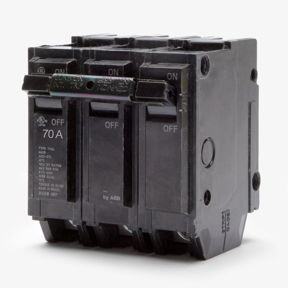 ABB / General Electric THHQL32070 - 70A 3 Pole Miniature Circuit Breaker