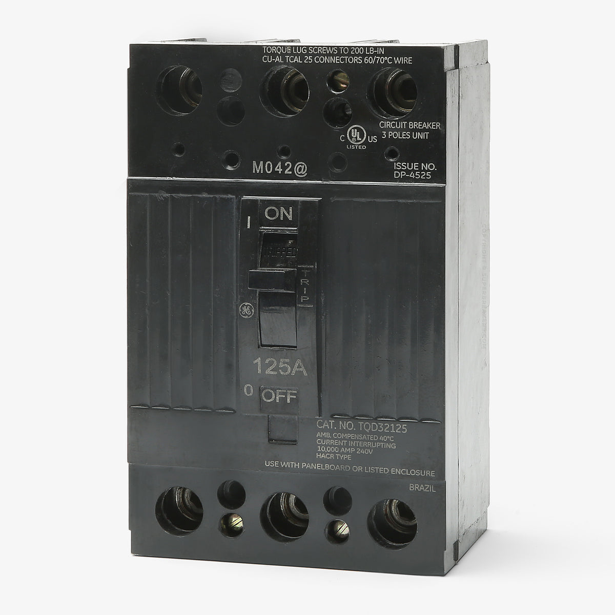 ABB / General Electric TQD32125WL - 125A 3 Pole Molded Case Circuit Breaker