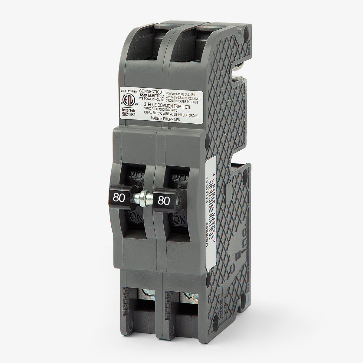 Zinsco UBIZ280 - 80A 2 Pole Miniature Circuit Breaker