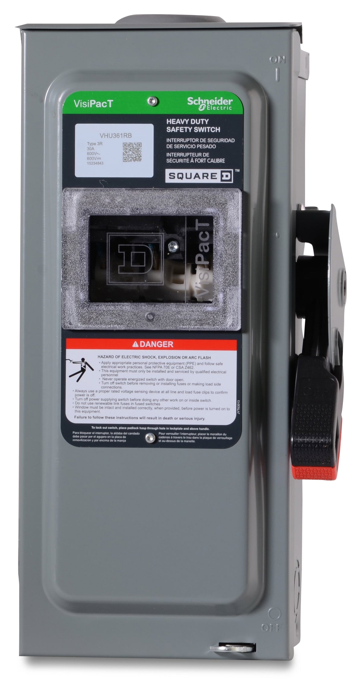 Square D VHU361RB Safety Switch
