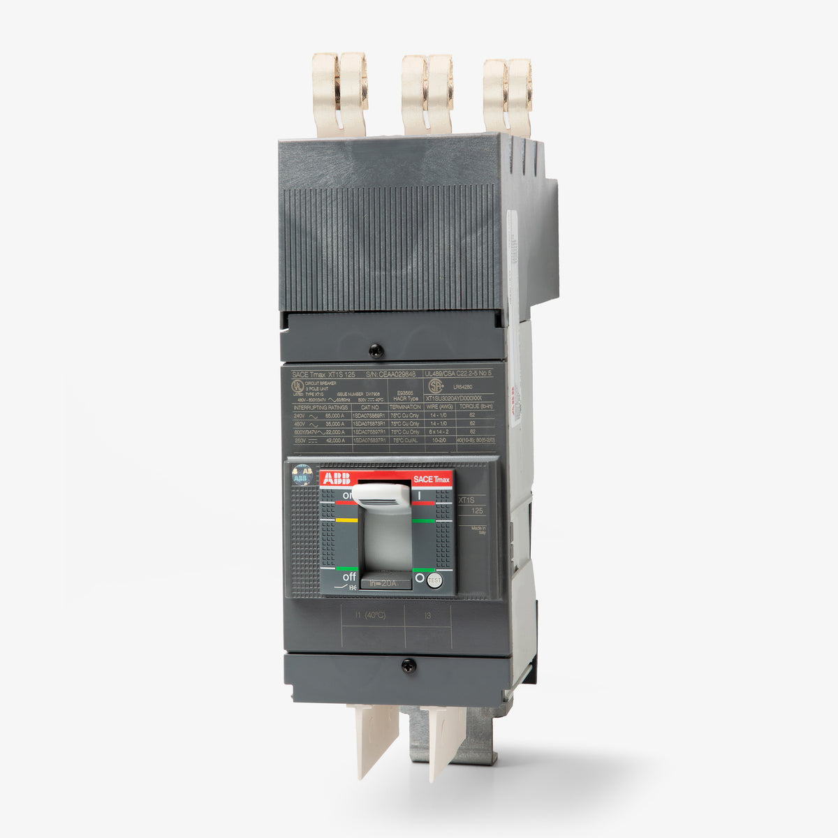 ABB XT1SU3035AYD000XXX - 35A 3 Pole Molded Case Circuit Breaker