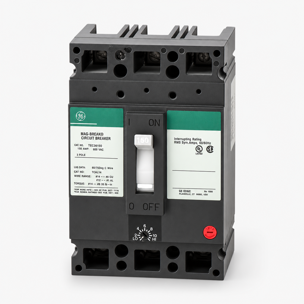 ABB / General Electric TEC36150 - 150A 3 Pole Motor Circuit Protector