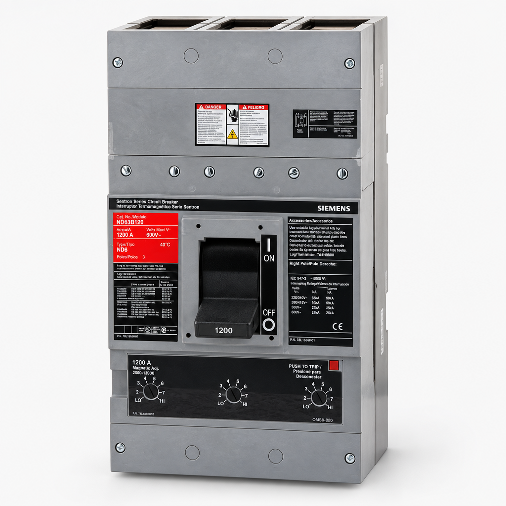 Siemens ND63B120 - 1200A 3 Pole Molded Case Circuit Breaker