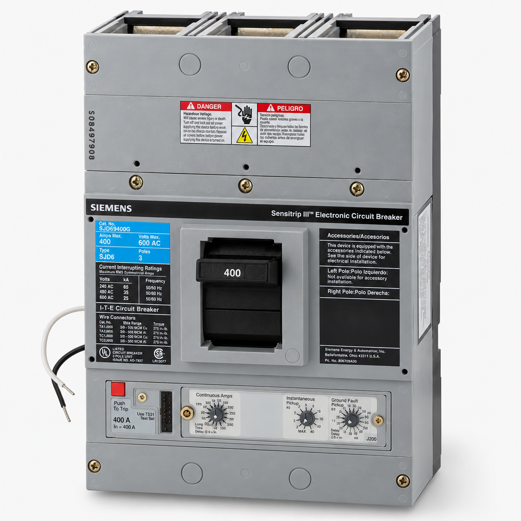Siemens SJD69400G - 400A 3 Pole Molded Case Circuit Breaker