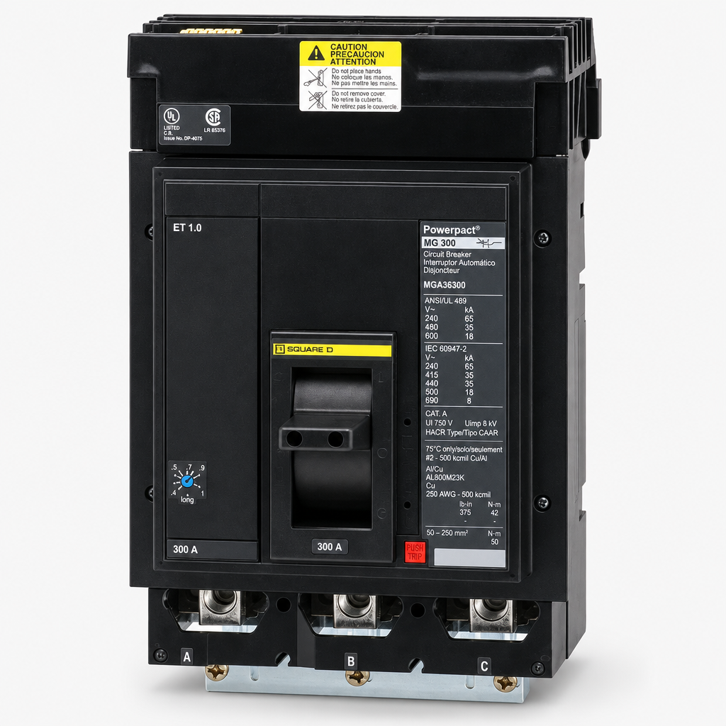 Square D MGA36300 - 300A 3 Pole Molded Case Circuit Breaker