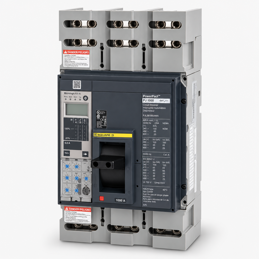 Square D PJL36100U44A - 1000A 3 Pole Molded Case Circuit Breaker