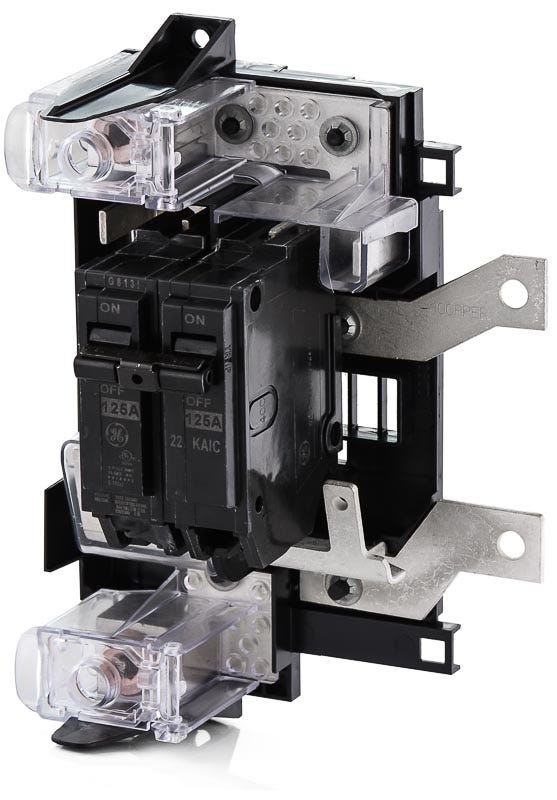 ABB / General Electric THQMV125E - 125A 2 Pole Molded Case Circuit Breaker