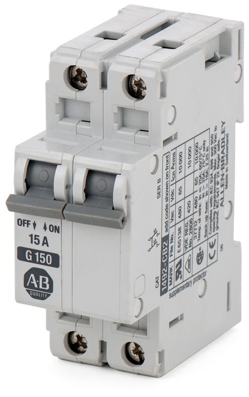 Allen-Bradley 1492-CB2G150 2 Pole Circuit Breaker