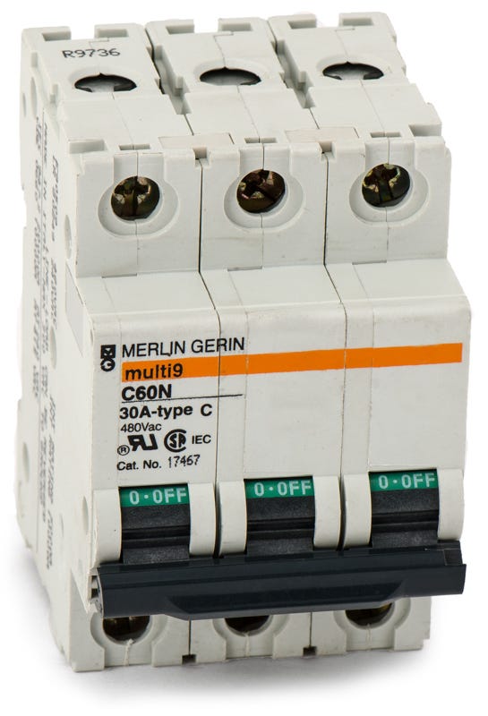 Merlin Gerin 17467 3 Pole Circuit Breaker