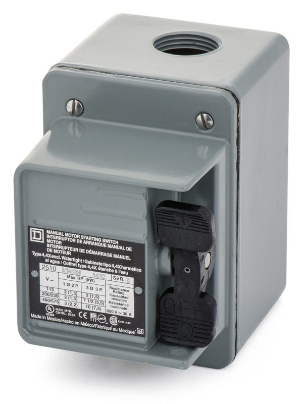 Square D 2510KW2H Non-Reversing Manual Switch