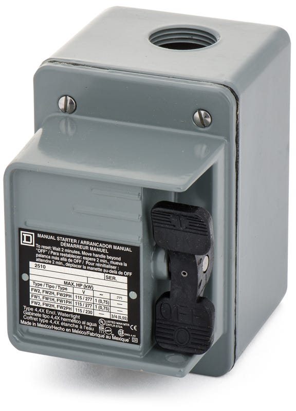 Square D 2510FW2H Manual Starter