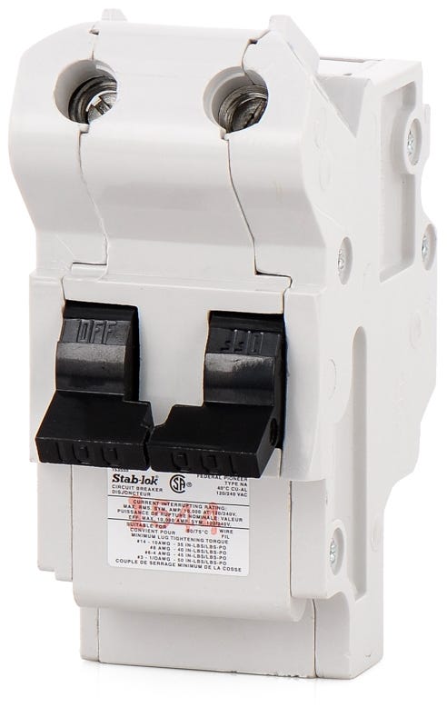 Federal Pioneer 2P100FED 2 Pole Circuit Breaker