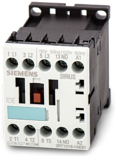Siemens 3RT1016-1AK61 Non-Reversing Contactor