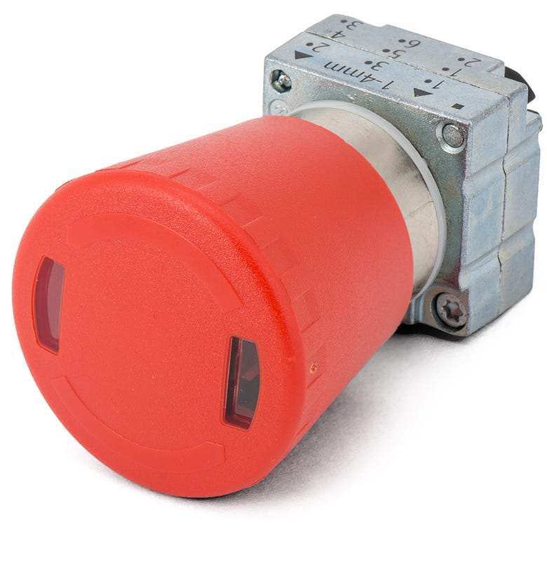 Siemens 3SB3500-1HA26 Emergency Stop Mushroom Push Button
