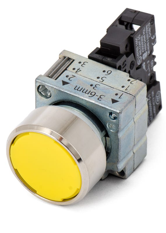 Siemens 3SB3602-0AA31 Flat Push Button