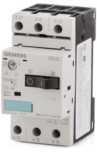 Siemens 3RV1011-1DA10 3 Pole Circuit Breaker