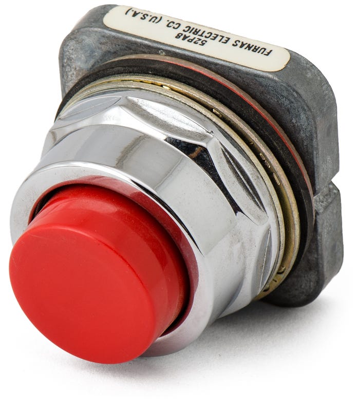 Furnas 52PA8-RED Red Push Button
