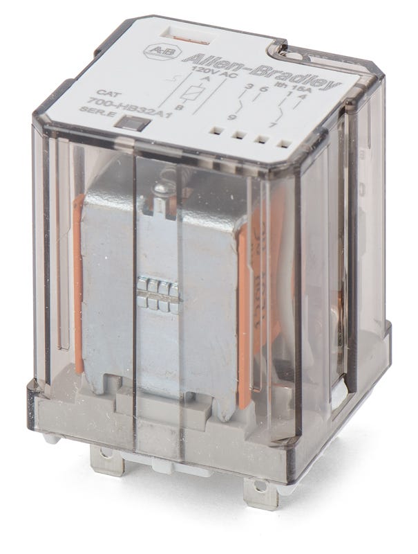 Allen-Bradley 700-HB32A1 Square Base Relay