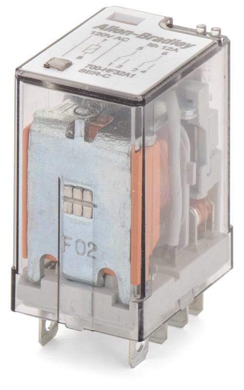 Allen-Bradley 700-HF32A1 Square Base Relay