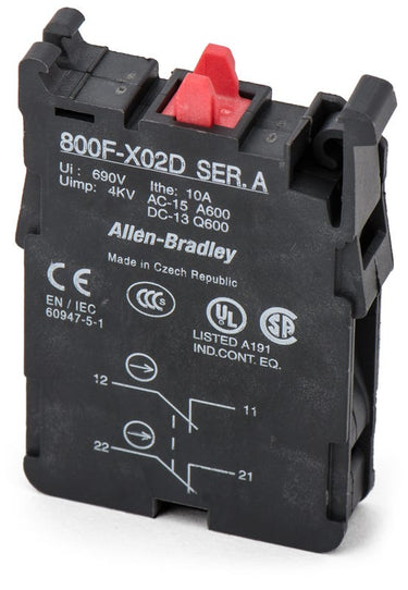Allen-Bradley 800F-X02D Contact Block