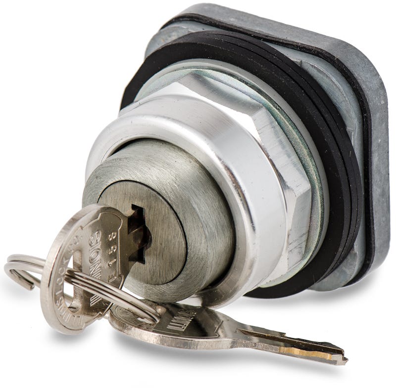 AllenBradley 800TE14 Cylinder Lock Push Button SuperBreakers