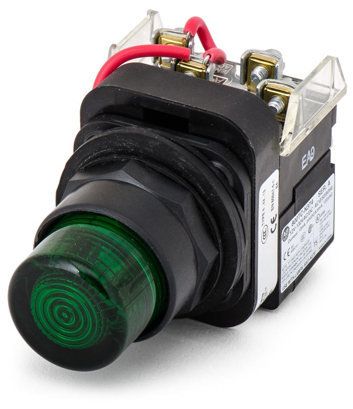 Allen-Bradley 800H-QRTH2G Pilot Light – SuperBreakers